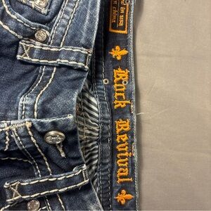 Rock revival women’s jeans size 27 bluebell easy straight embroidered